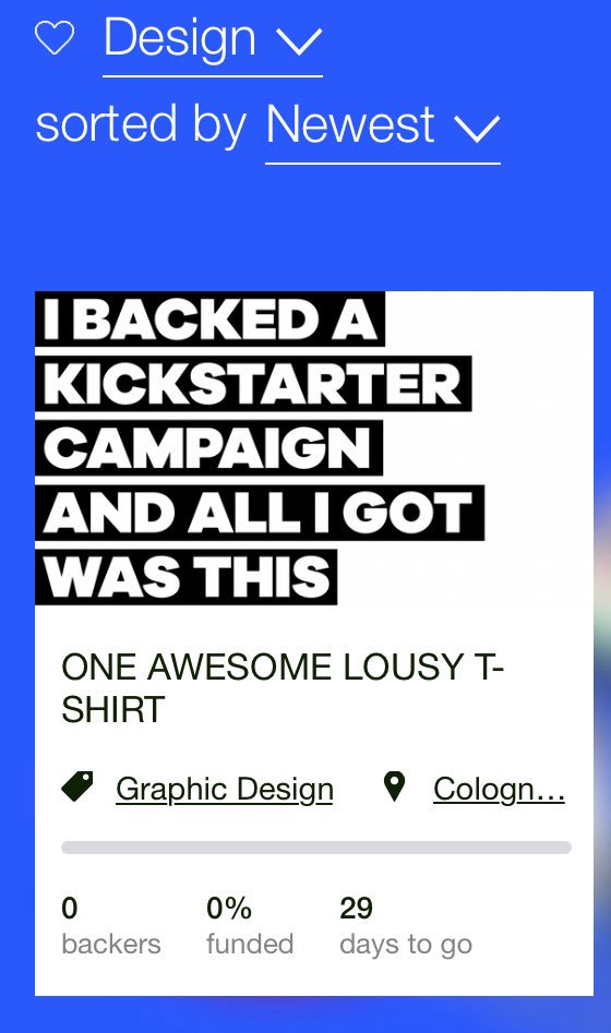 Ever considered a #schnapsidee ? Here you go - fund it <a href="/kickstarter/">Kickstarter</a> kickstarter.com/projects/16675… <a href="/followNEUNOY/">NEUNOY</a> <a href="/retroborg/">René Tronborg</a> @frankhatzack @heluc