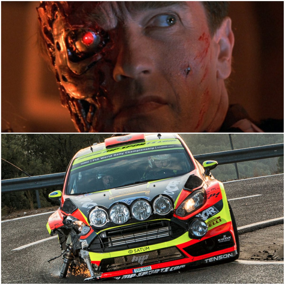 Terminator??
Fiona be like "Bi*ch please!!" 😉😂
<a href="/OfficialWRC/">FIA World Rally Championship</a> <a href="/RallyRACC/">RallyRACC</a>