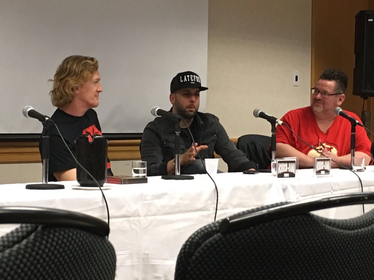 Our panel is underway at <a href="/HorrorRama/">HorrorRama</a>.

What was your fav part from the #HorrorRama2016 weekend?

#HorrorRama