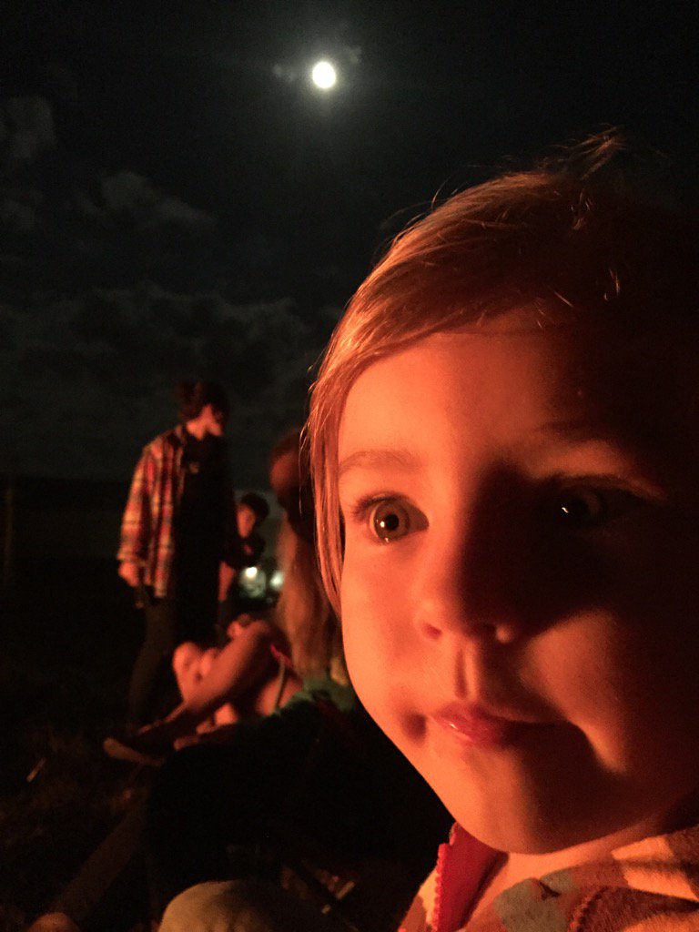 Full moon bonfire