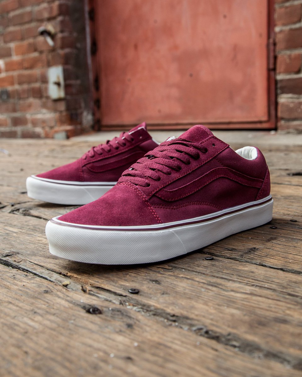 vans old skool burgundy mens