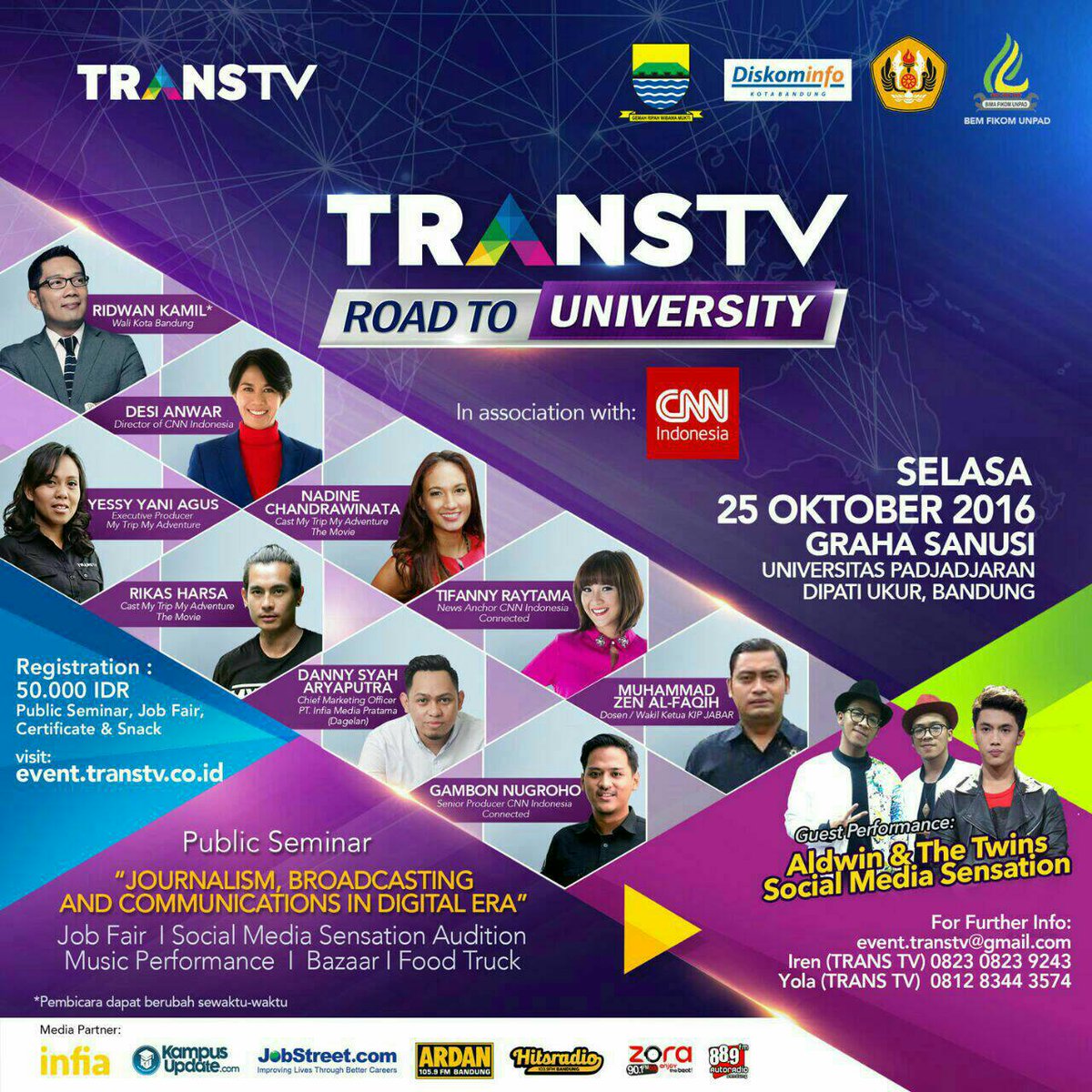 Info Event

Info lebih lanjut:
event.transtv@gmail.com
Iren (TRANS TV) 0823 0823 9243
Yola (TRANS TV) 0812 8344 3574