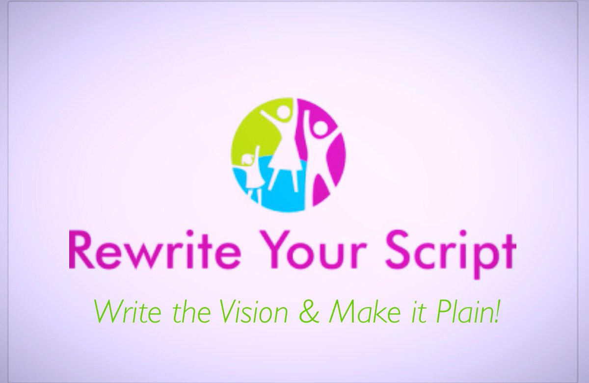 ArrianaBell2020's tweet photo. Rewrite YOUR Script has its own logo! 😊 #Blessed #Grateful #RewriteYOURscript #WeJustWannaMakeAChange #ItsTimeToINSPiRE 🗣👏🏾 https://t.co/9sFduGAPWG