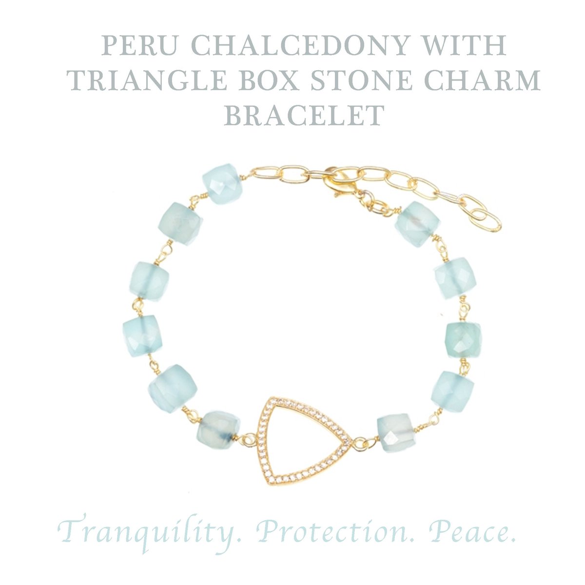 PerLoJewelry's tweet photo. Peru Chalcedony with Triangle Box Stone Charm Bracelet ♥ 
#peru #chalcedony #charm #bracelet 
Get Yours Here: https://t.co/ouqGHlGUxB https://t.co/IMHGovf95G