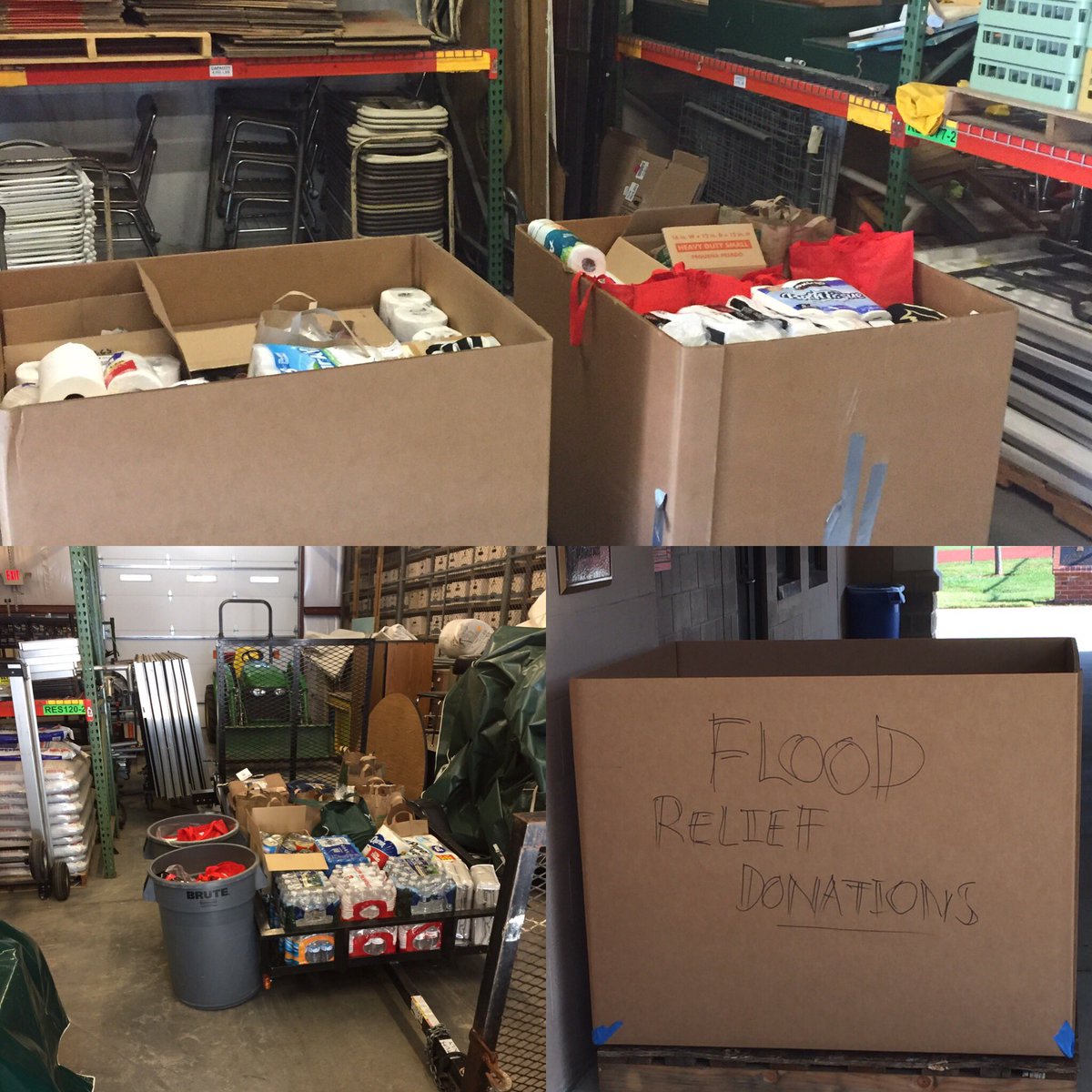cfarrow90's tweet photo. @RavenscroftNC GREAT START! Remember we are collecting for Flood relief till this Wed.#floodrelief #donate #helpingNC https://t.co/X1dyBnxCRu
