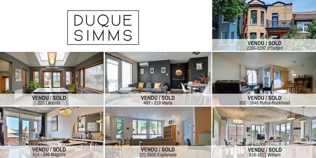 duquesimms's tweet photo. The Duque Simms had an amazing month! Our top #realestate sales:
#Dreamsizing #Montreal #realtor #Brokers #fall #sales #entrepreneurs https://t.co/oWflpxo1r5