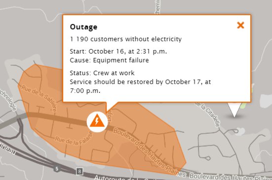 Hydro Quebec On Twitter Our Outage Map Indicates Power Should Be Back By 7 Pm Https T Co Ycjwte82vl