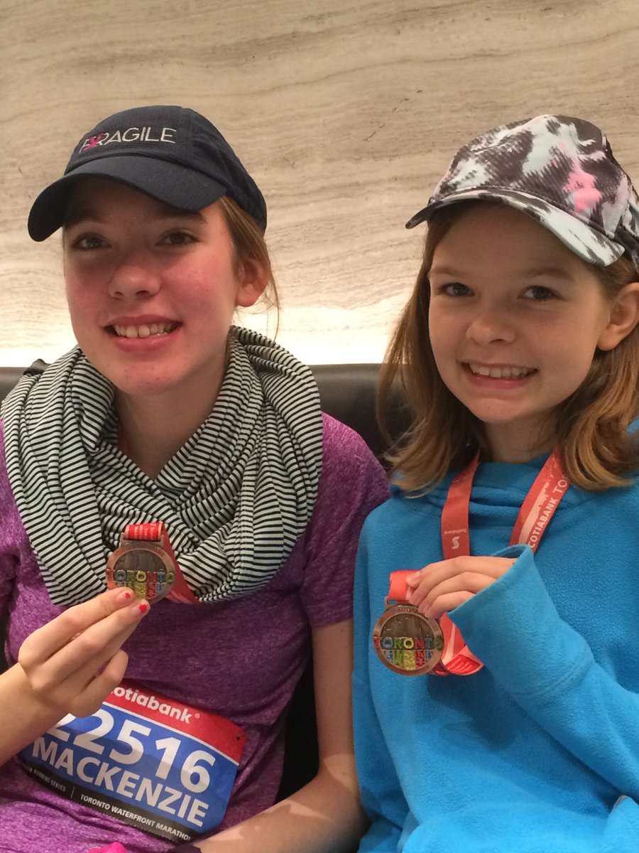 5k PB's for both these girls at today's #STWM2016 Heard <a href="/JohnStantonRR/">John Stanton</a> give us a shoutout at the finish. What a great day for both of them!