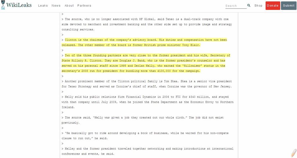 BadAssTxCowboy's tweet photo. #PodestaEmails9
@HillaryClinton or maybe You need some help remembering #Teneo? Still just more #PayToPlay with @tonyblairoffice?
@wikileaks https://t.co/apR3DtJTS5