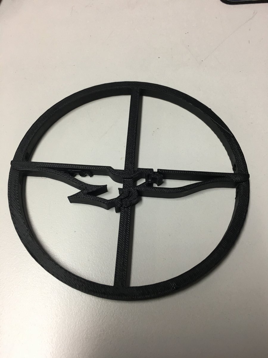 PolytechDesigns's tweet image. We offer Engineering and 3D Printing Services - Example 120mm Stone guard can take 10Kg placed centrally .  #motorcycles #3dprinting