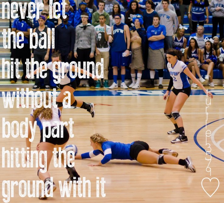 #Volleyball players value every drop of the ball.
