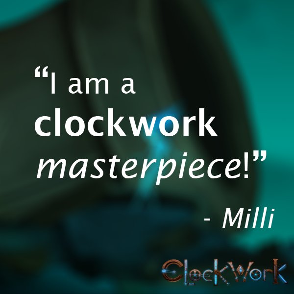 playclockwork's tweet image. Milli may be a masterpiece, but why do you think she was created? #indiegame