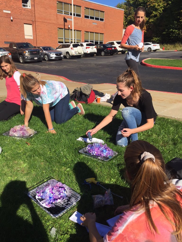 Friday's Art Club workshop was a success! We had a blast experimenting w/ ice dying! Don't forget to pick up your stuff today. <a href="/artclubcfhs/">CFHS Art Club</a>