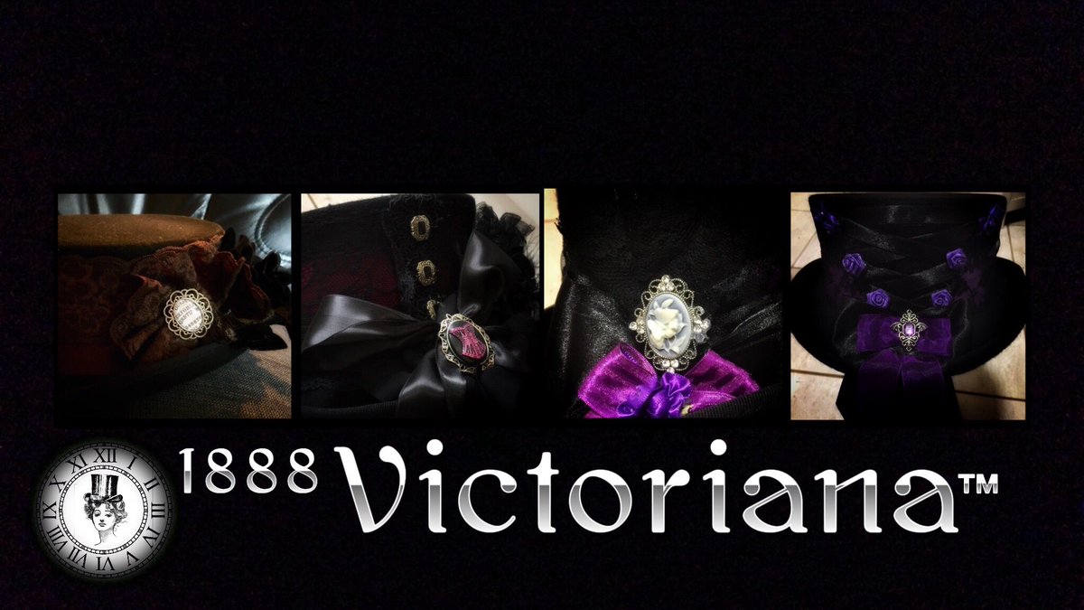 1888Victoriana's tweet image. @BoyGeorge 'Victoriana1888' Beautiful One-Off Victorian inspired 'Top Hats' Designed by @LOLoften #VictorianLondon #OneOffDesigns
