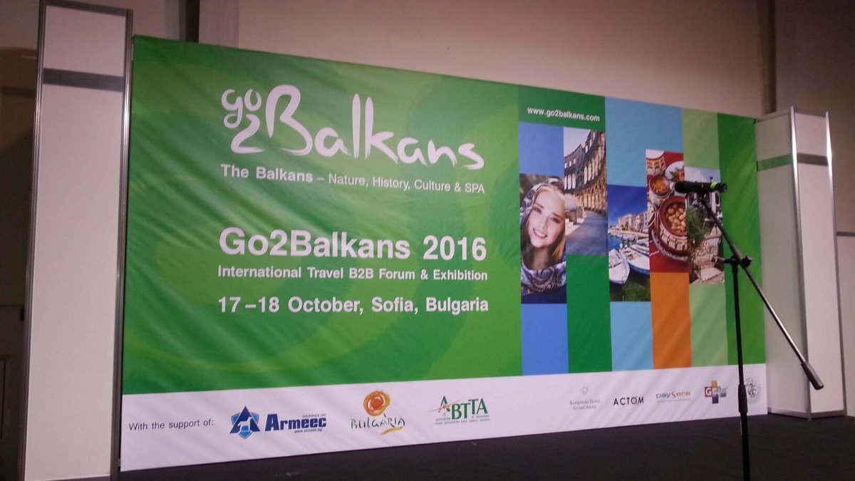 astomorg's tweet photo. We're about to start in IEC, Sofia. #go2balkans #exploreBulgaria. Visit our stand No. E25 and let's talk #travel! https://t.co/j3cGDCGnWe