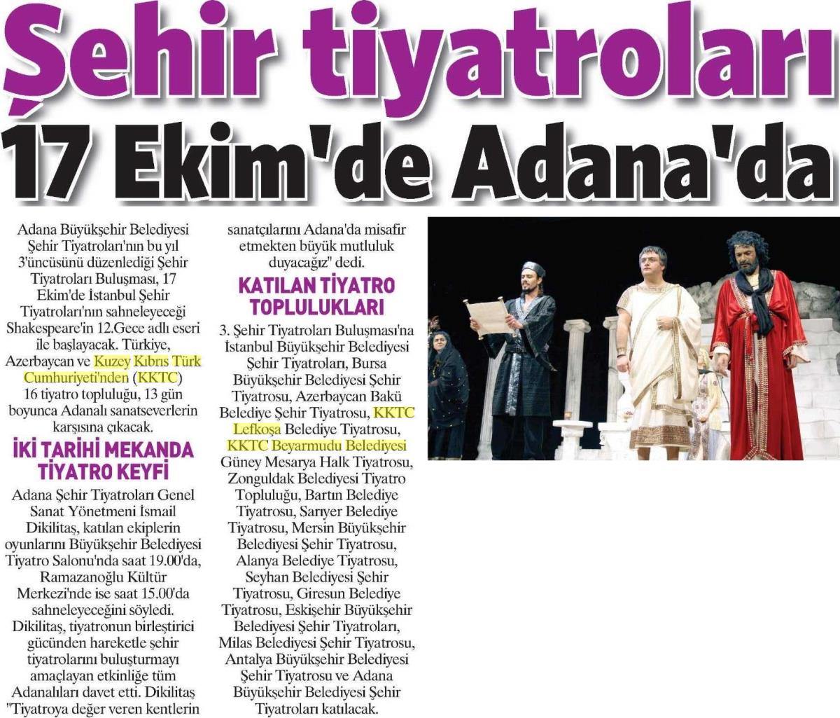 BeyarmuduB's tweet photo. Adana Büyükşehir Belediyesi Şehir Tiyatroları'na Beyarmudu Belediyesi  Tiyatrosu ekibi “Papaz Nikahı" ile katılıyor. https://t.co/F2C6vfkISb