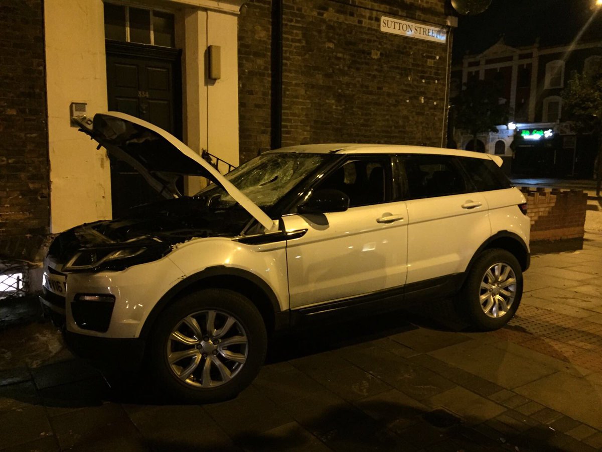 MPSTowerHam's tweet photo. What did I say about the roads being slippery at the moment? #safetynotspeed https://t.co/YNtYk64LA9
