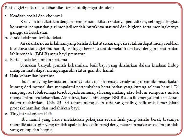 grs_kristy's tweet photo. 9.yg mpngrhi stts gizi bumil. @nurulhidayahSR @azzadeaf @amndsty @Nofriana_Manafe @Gizi_EsaUnggul #interpersonalgizi https://t.co/ZxeKAniKFN