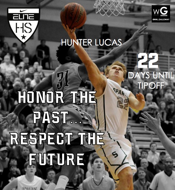 Wm_Galloway's tweet photo. #HonorThePast #RespectTheFuture 22 days until tipoff @hunterlucas13 https://t.co/BeKexwK8aY