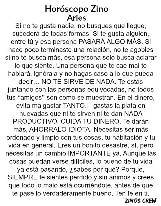 zinos__'s tweet photo. #HZCU4TROP4RTES
#HoróscopoZino #Aries
Parte I, II, III &amp; IV. https://t.co/kEdlqo3MBT