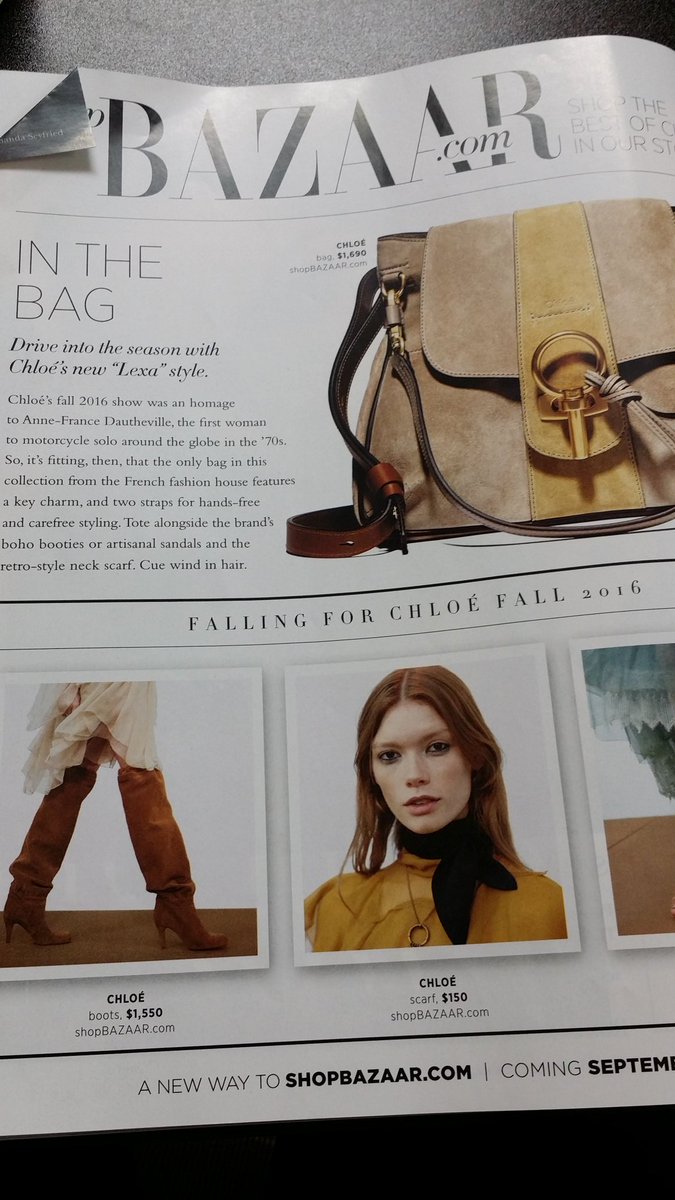 SybilRossy's tweet photo. I was looking through this magazine then this happened

I know this bag has to be inspired by Heda Lexa, Commander of the 12 Clans 🙌 #the100 https://t.co/Chbm3OXIib