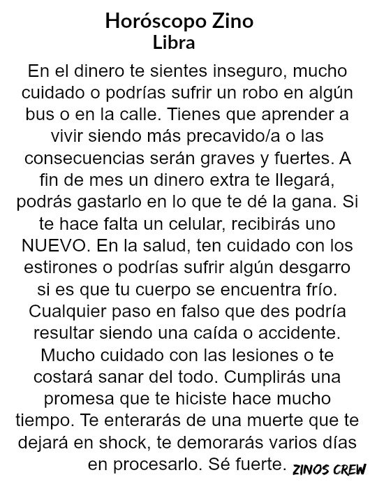 daii_perez1's tweet photo. "@zinoscrew: #HZCU4TROP4RTES #HoróscopoZino #Libra Parte I, II, III &amp; IV. https://t.co/QIese8K637" :(