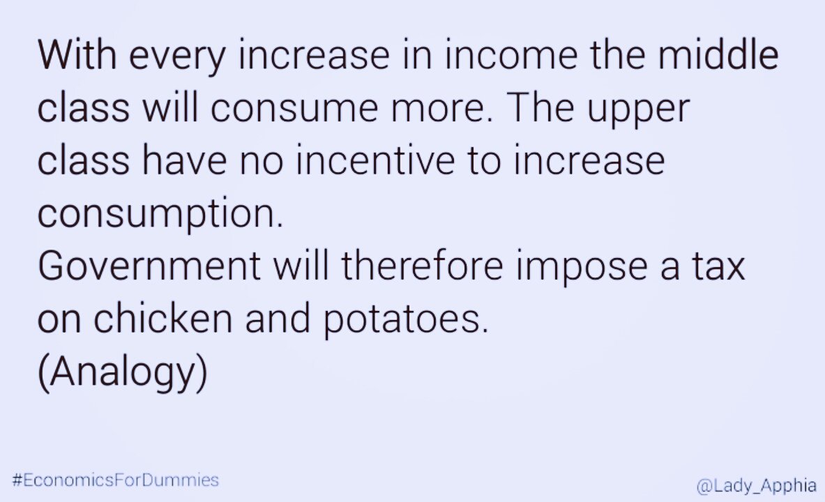 InotaCheta's tweet image. This is why you shouldn&apos;t believe any govt that says it&apos;l reduce taxes for middle class. #EconomicsForDummies 
Part 1
