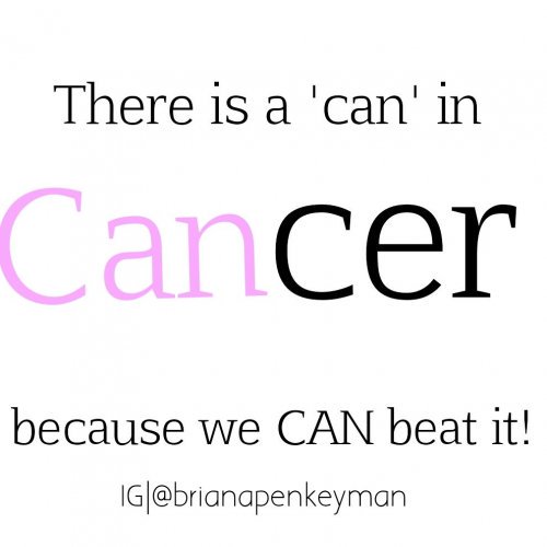 Never give up the fight. Whatever stage you are in you are almost there! #CancerIsNotTheEnd