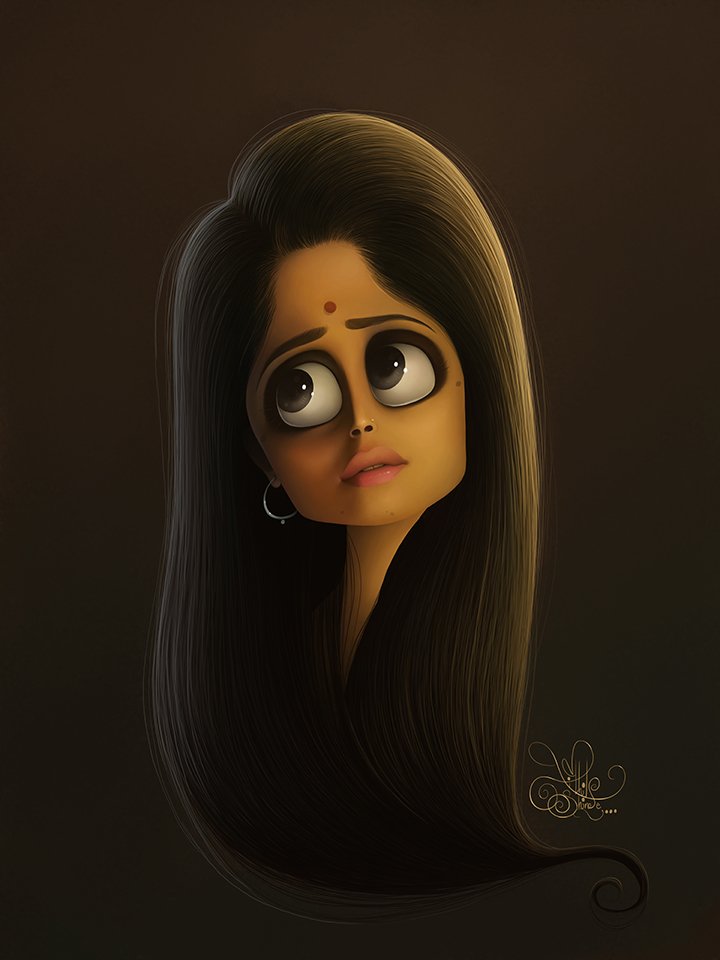 NekzarT's tweet photo. @SaieTamhankar 
#her #eyes #beauty  #expression #actress #Cartoon #illustration https://t.co/Y7AowGnu02