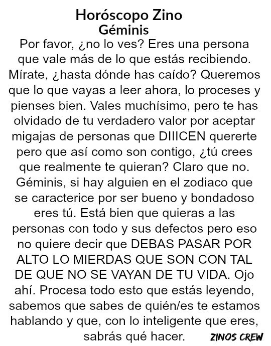 zinos__'s tweet photo. #HZCU4TROP4RTES
#HoróscopoZino #Géminis
Parte I, II, III &amp; IV. https://t.co/DHWTRsuAlV