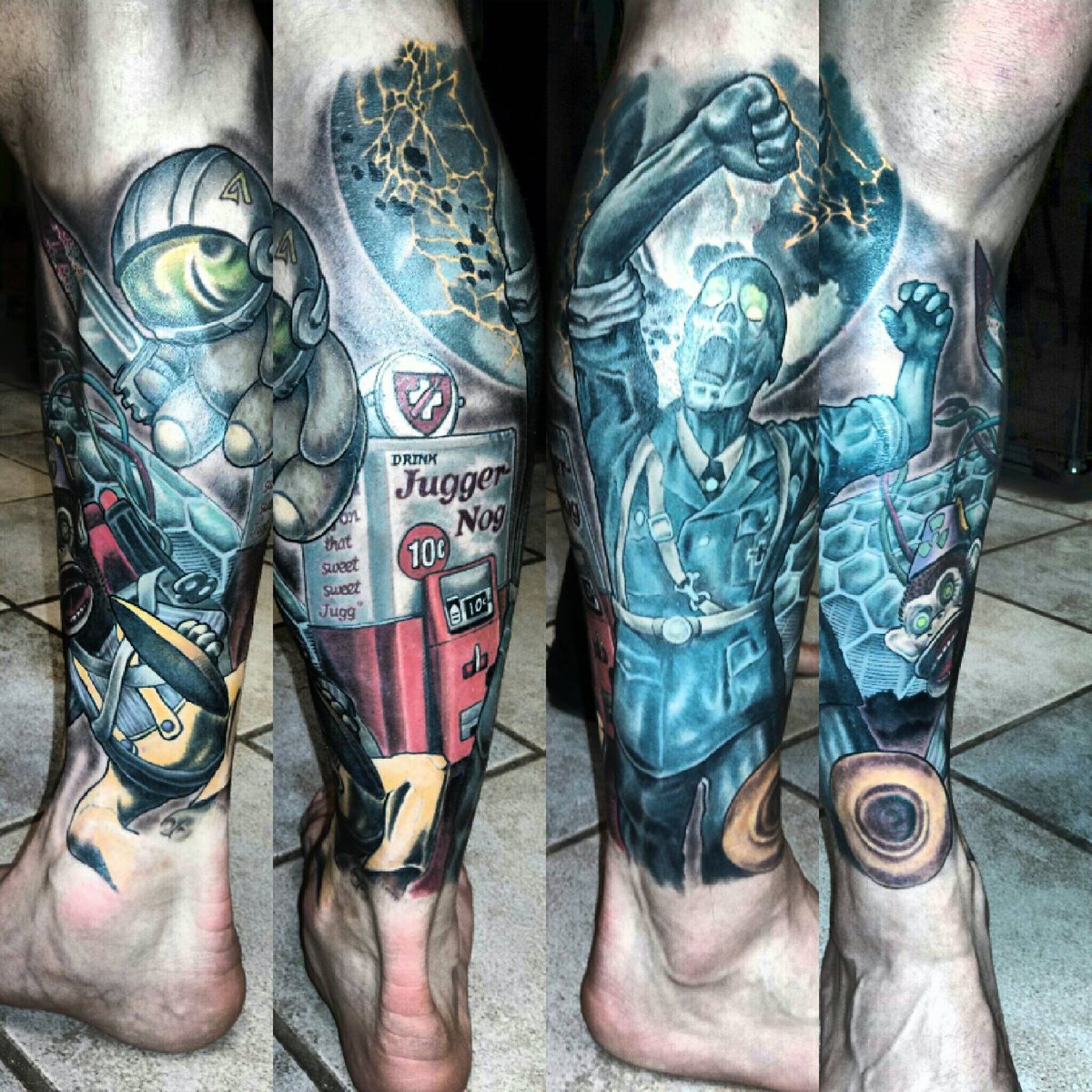 LastMonkeyBomb's tweet photo. Yo this tattoo is so dope. #Zombies4Life https://t.co/ovEDek9rng