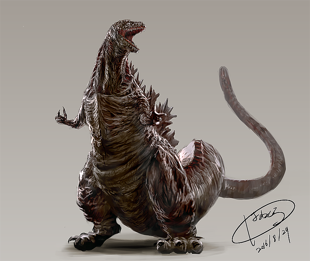 過去絵その14 シン・ゴジラ第5・第3.5・第4形態