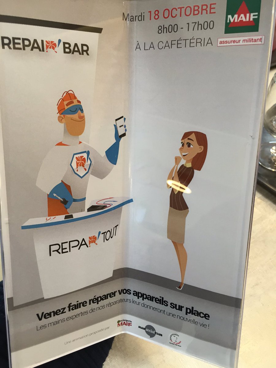 Happy_Laurence's tweet image. Super initiative à la @MAIF : "réparer &amp;amp; upcycler, c'est l'avenir !" #ecoco #ecoconscience