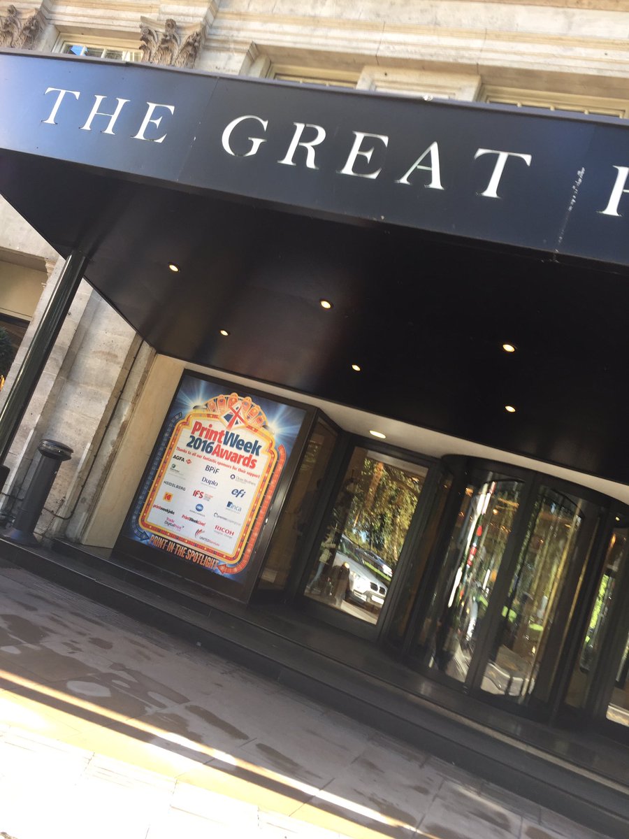 First4PF's tweet image. The Grosvenor starting to take shape! #PrintWeekAwards