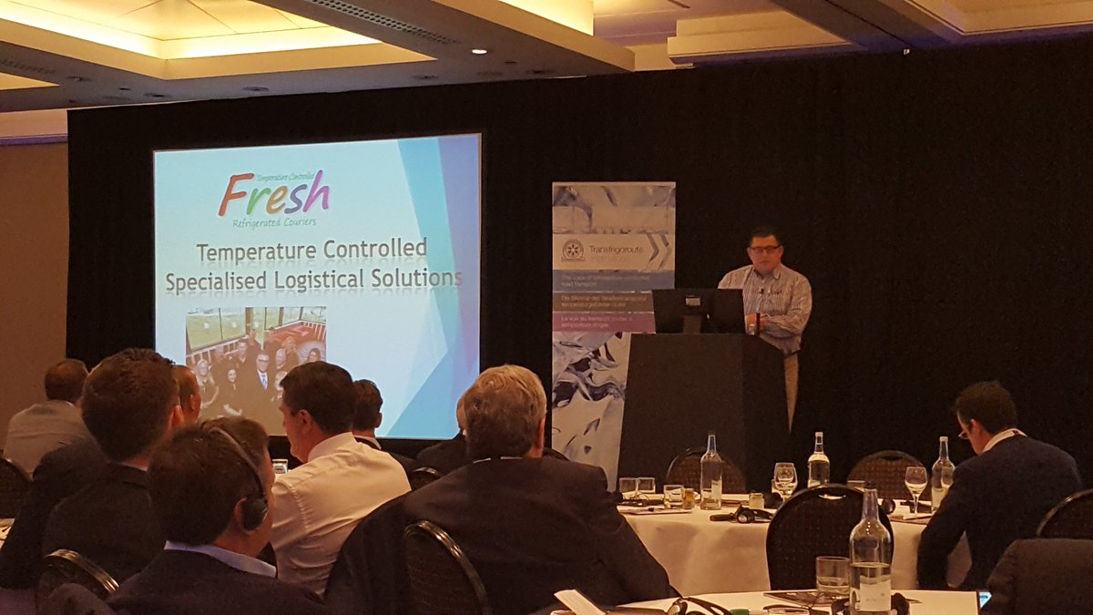 MD Alan presenting at the @fsdfUK <a href="/Transfrigoroute/">Transfrigoroute EU</a> #conference on Friday. A pleasure to be invited and a great insight into the industry.