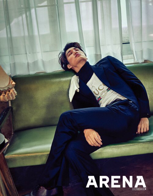 EXOPlanetBR's tweet photo. [FOTO] 17/10/16 Kai na edição de novembro da revista "ARENA HOMME+" https://t.co/wXcKqYk1IN