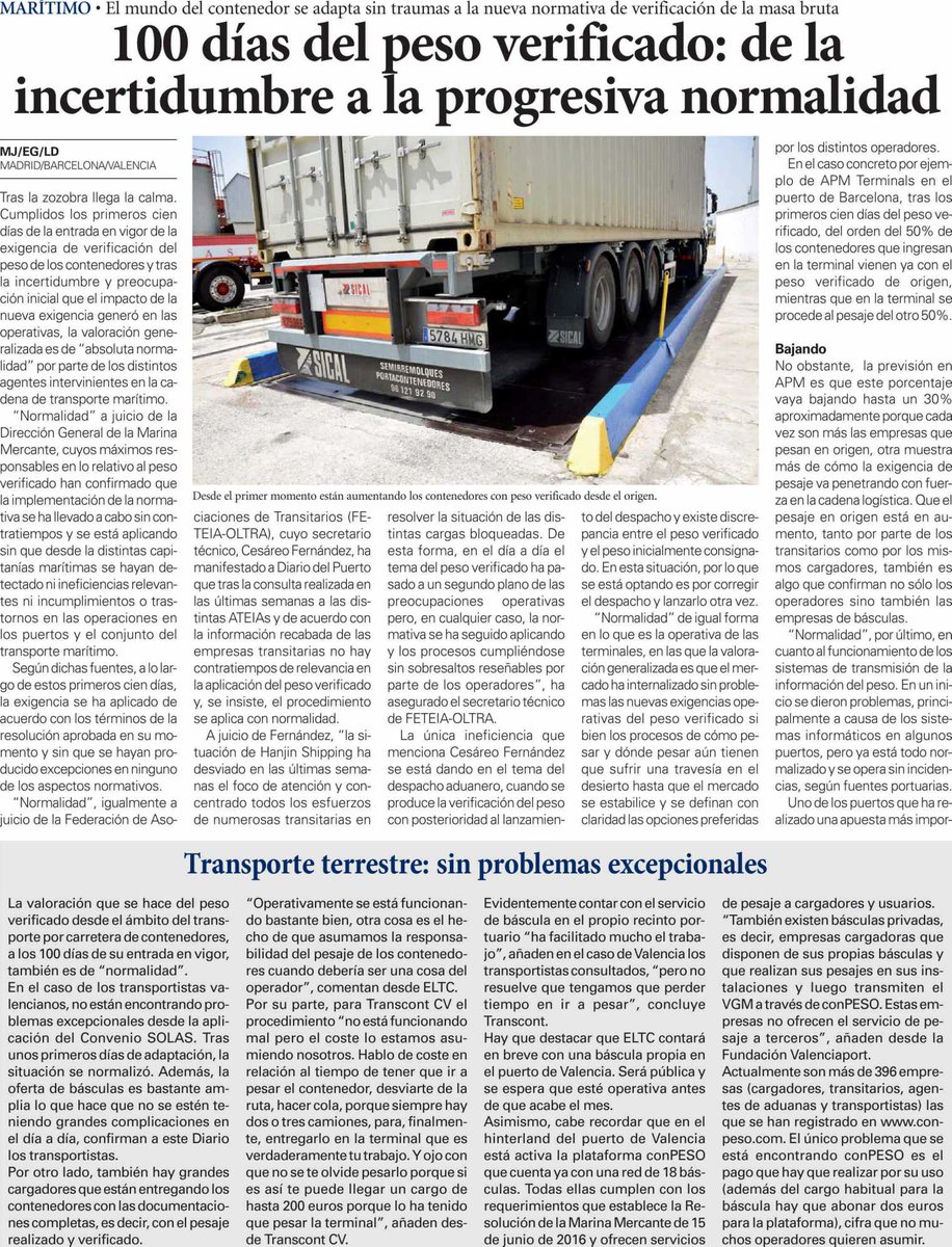 PortdeBarcelona's tweet image. 100 dies del pes verificat: de la incertesa a la progressiva normalitat via @diariodelpuerto