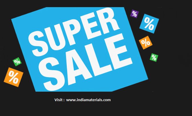 IndiaMaterials's tweet image. SUPER SALE_#visit:indiamaterials.com