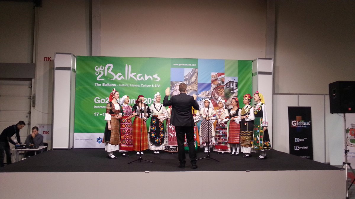 ntripping's tweet photo. The Cosmic Voices of Bulgaria opening #Go2Balkans #travel forum in #Sofia. #ASTOM https://t.co/GcsuFbflre