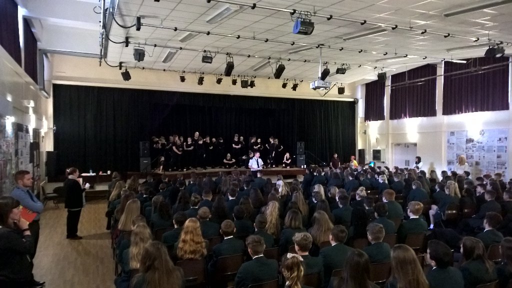 stmonicas's tweet photo. #BSafeBCool day for year 9. @Bury_College ready to perform https://t.co/eGGBjUo9rF