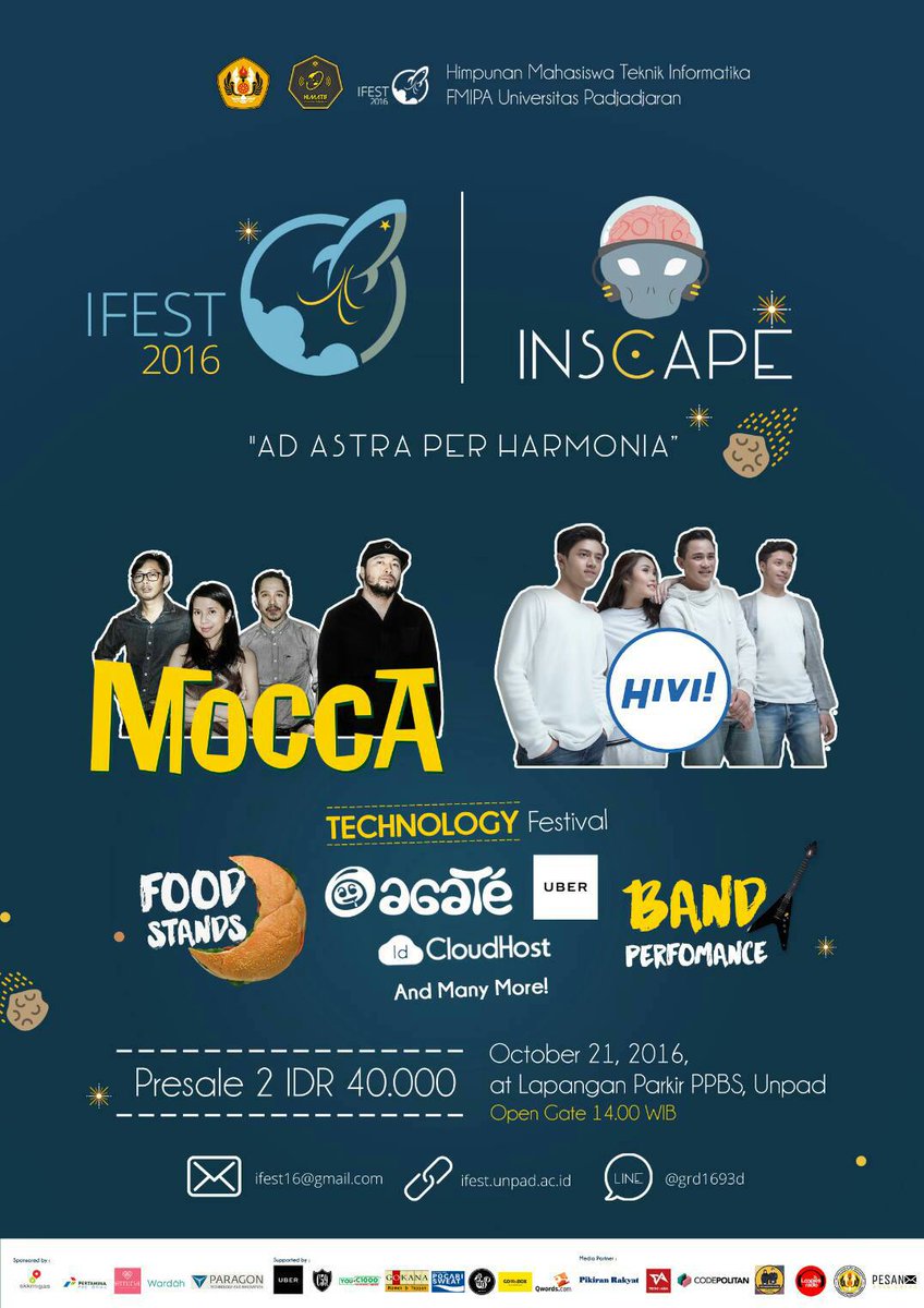 #HiViTrivia Next Stage: Jumat 21 Oktober 2016 . INSCAPE . Lapangan Parkir PBBS, UNPAD . 10PM . HTM: 50K