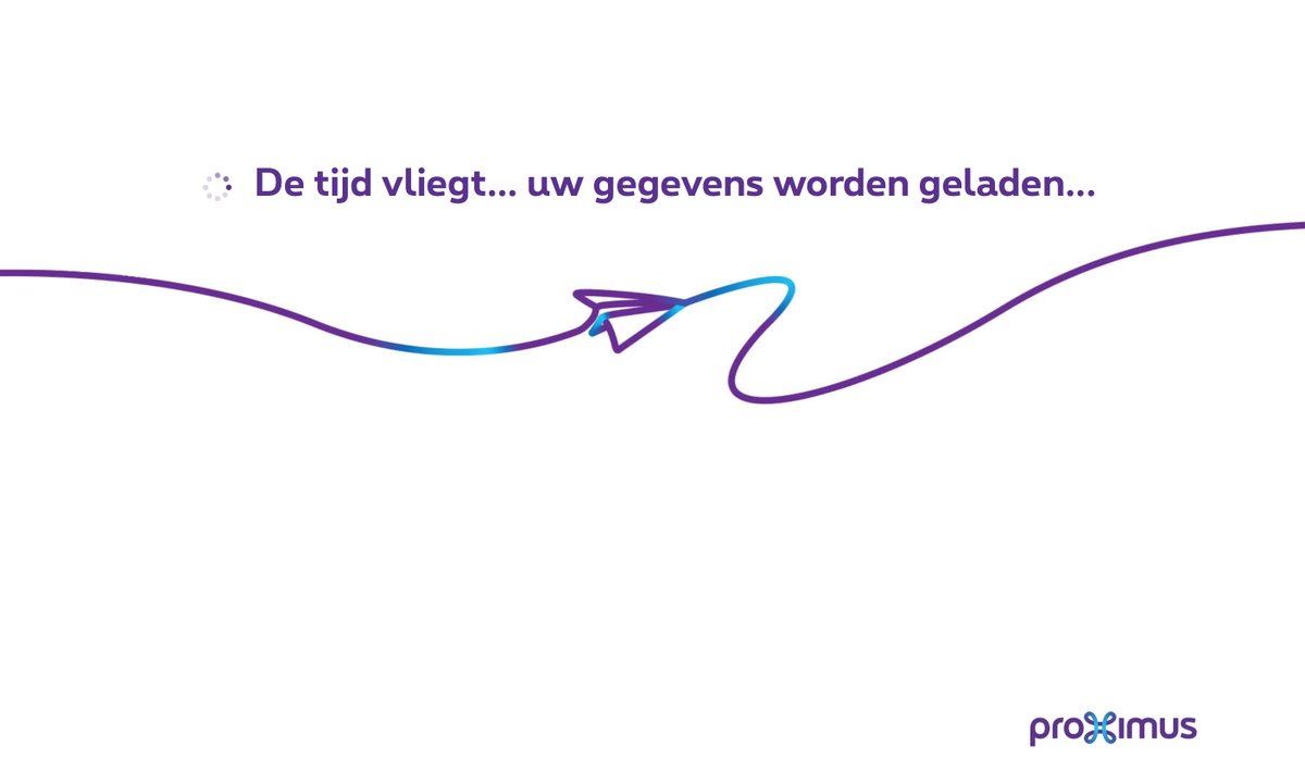 svenneboy's tweet photo. @proximus zoveel gegevens heb ik nu weer ook niet. MyProximus laadt al 30 min. Problemen? :-) https://t.co/UxW0tnGHro