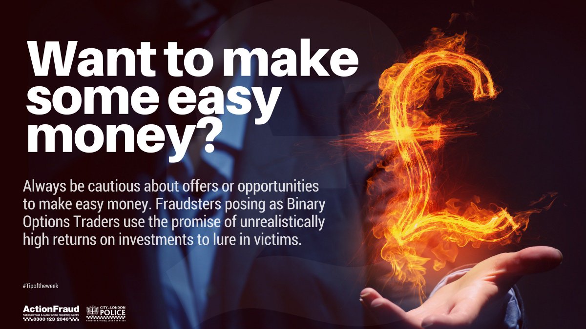 Don’t be tempted by easy money #Tipoftheweek ow.ly/onQy305f3Zw