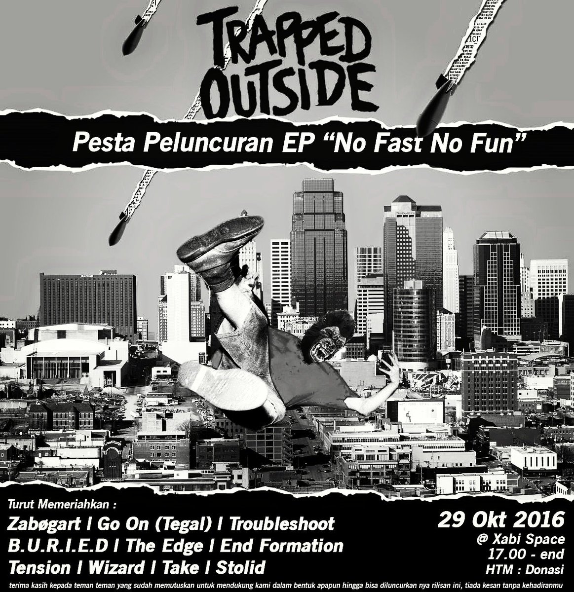 Rilis party e.p pertama kita tgl 29/10/16 di Xabi space Jaksel. Ada 10 band terbaik dari teman2 kita yg ikut main