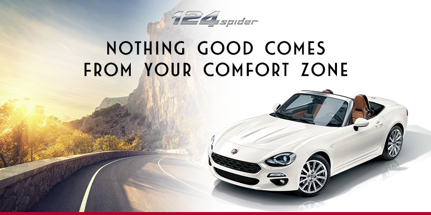Hit the road with #Fiat124Spider and go beyond your limits. #MondayMotivation