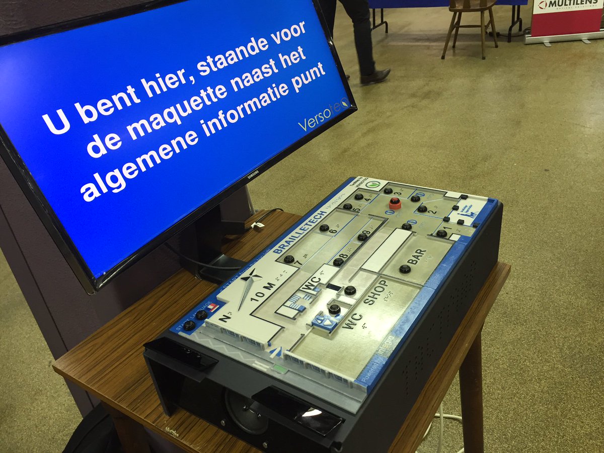 TactMap's tweet image. Our newest #3Dprinted #TactMap at #BrailleTech Belgium last week. #accessibility #blind #visuallyimpaired #3dprinting