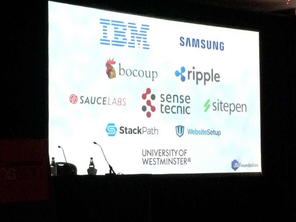 agcolom's tweet image. Evolving the JavaScript ecosystem @kborchers announces the JS Foundation #oscon