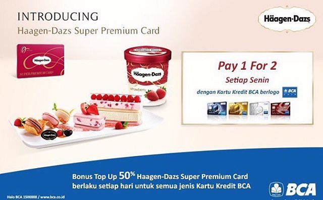 Pluit Village Enjoy Pay 1 For 2 Every Monday For a Credit Card Holder At Haagen Dazs Ice Cream Only At Pluit Village Ground Floor T Co Thelyfsixy