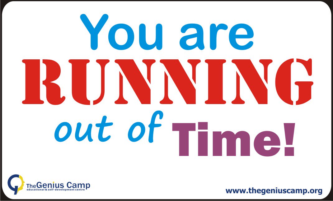 thegeniuscamp_'s tweet image. Whether you realise it or not, each day is a part of the time you are going to live in this world. Th...read more at:thegeniuscamp.org/blog