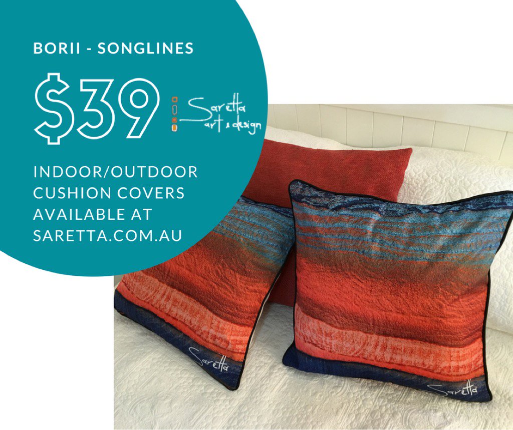 SarettaArt's tweet photo. #Ngurakaali #Kamari #KinuringParai #Borii #Cushion #cover available now
https://t.co/qikQ2FmI7s #Indigenous #Art #Aboriginal #Artoncushion https://t.co/ovU6VvmZ8L